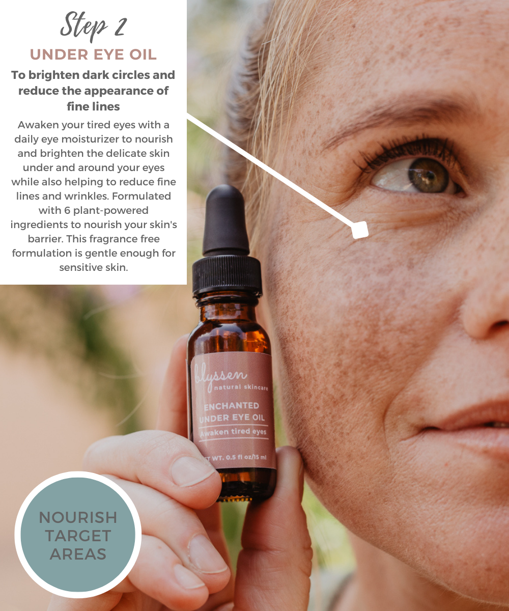Best simple botanical oil for dark circles easy skincare routine for moms