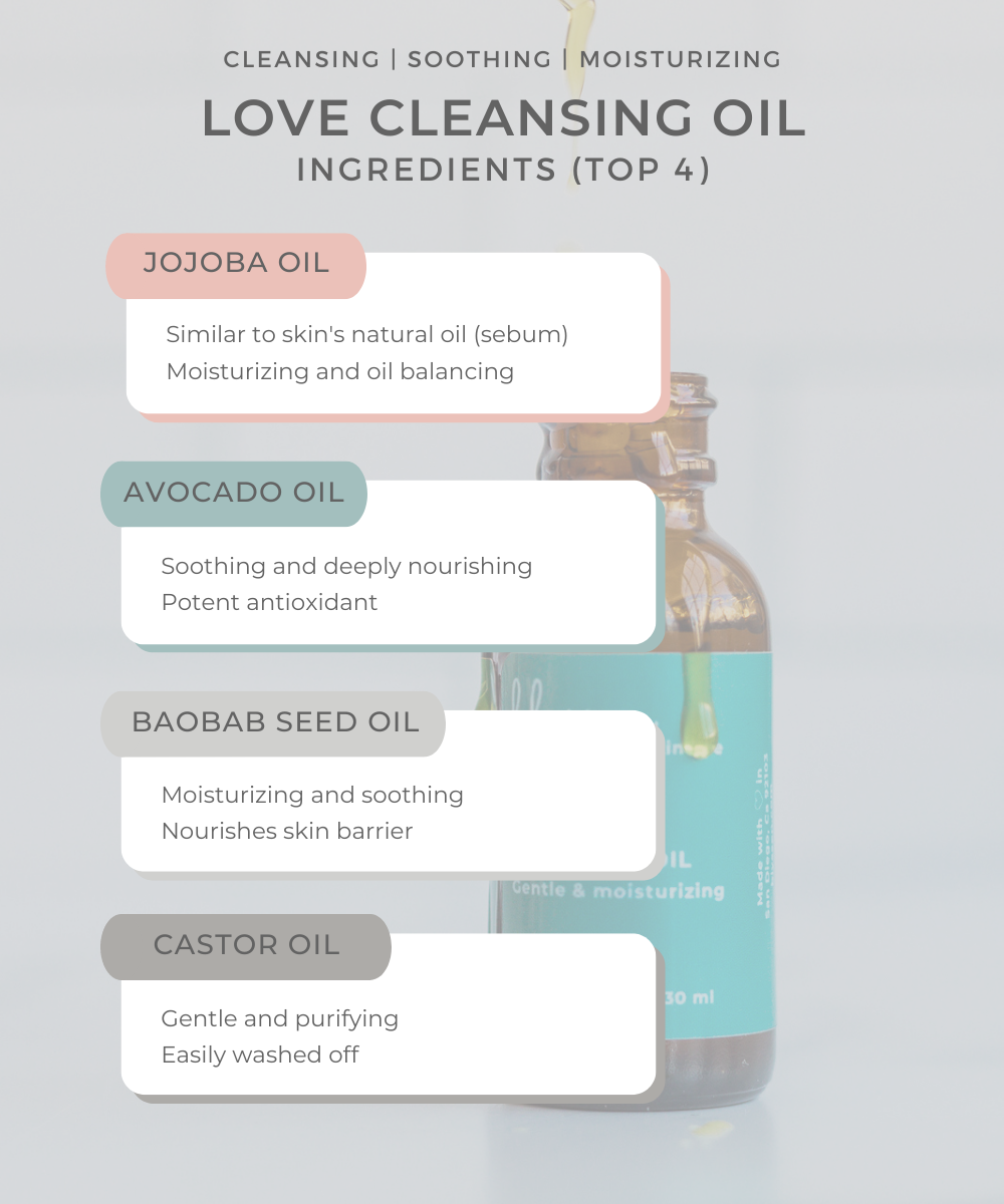 Rejuvenate face skin with botanical cleansing oil skin care for moms 