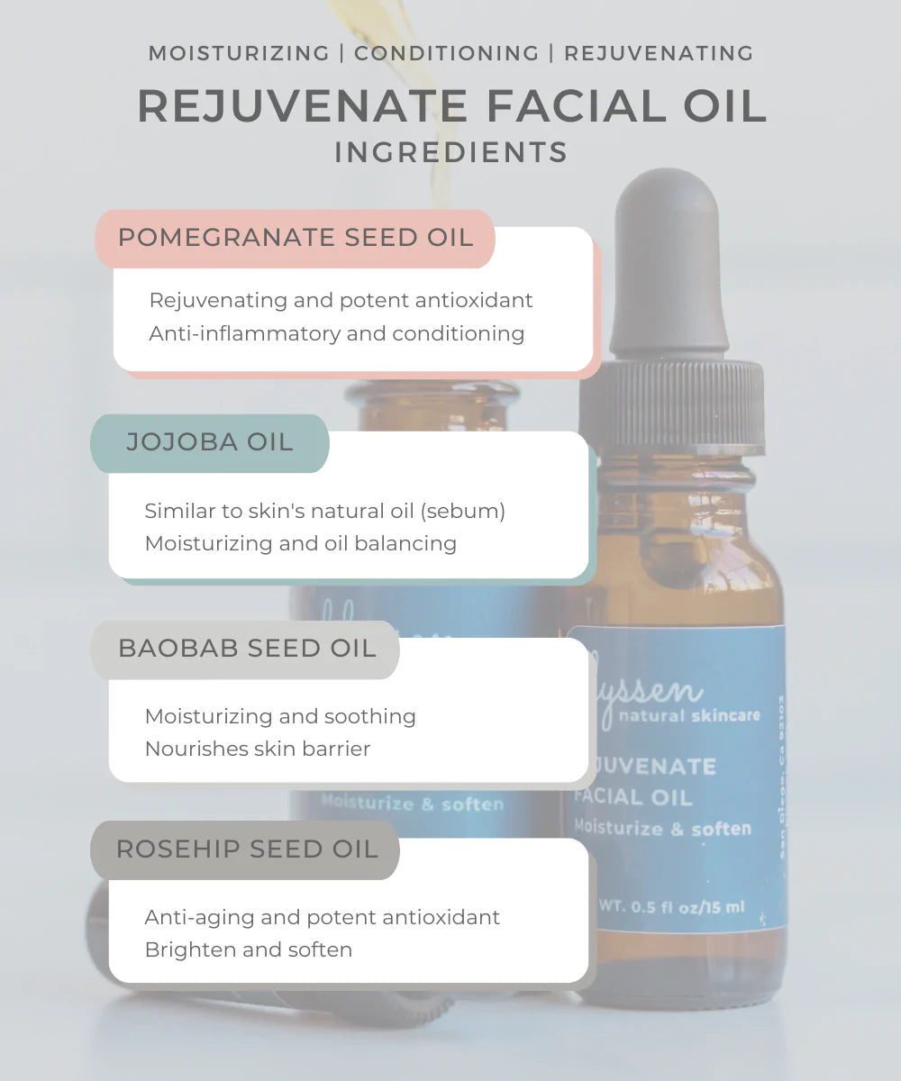 Botanical oil to rejuvenate face skin easy skincare routine