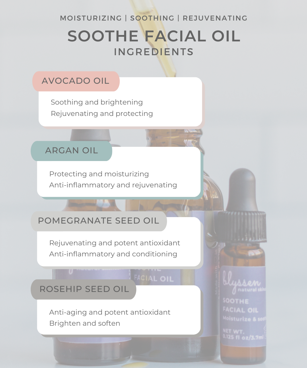 Botanical oils to soothe and moisturize dry sensitive skin simple 3 step blissful skincare routine for moms